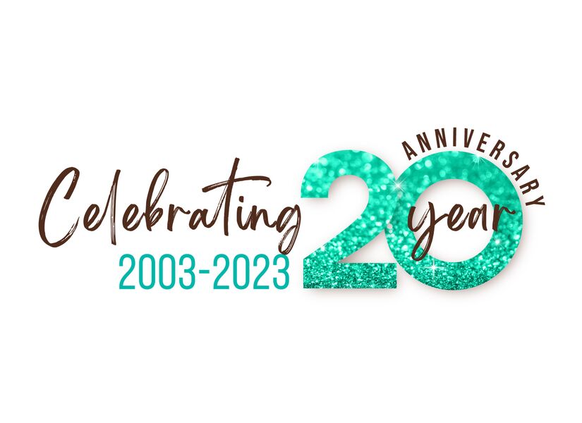 20 Year Cafetto Logo White Background
