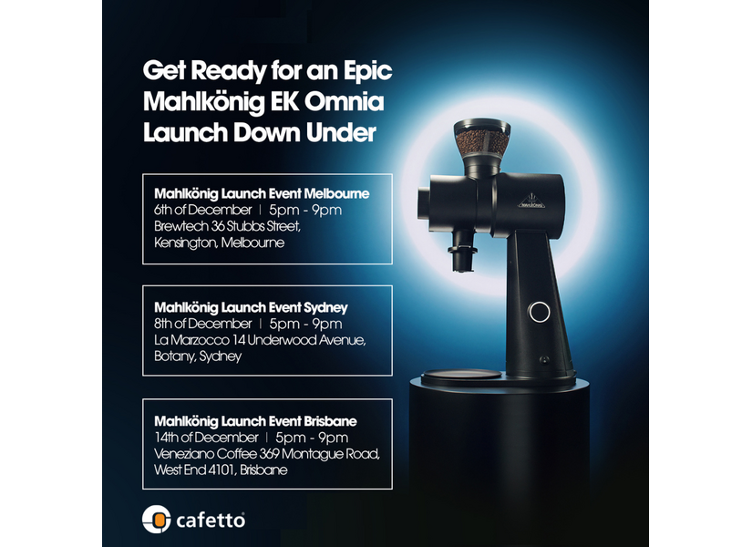 Mahlkönig and Cafetto Australian event